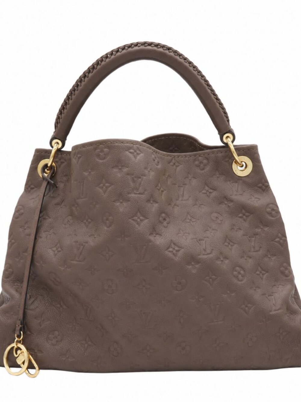 Louis Vuitton Monogram Empreinte Artsy MM Taupe Leather Hobo Handbag